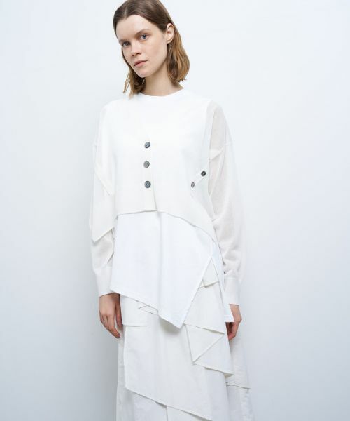 LANVIN en Bleu / ランバン オン ブルー カーディガン・ボレロ | ショートメニーウェイカーディガン | 詳細12