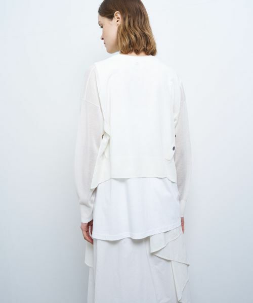 LANVIN en Bleu / ランバン オン ブルー カーディガン・ボレロ | ショートメニーウェイカーディガン | 詳細14