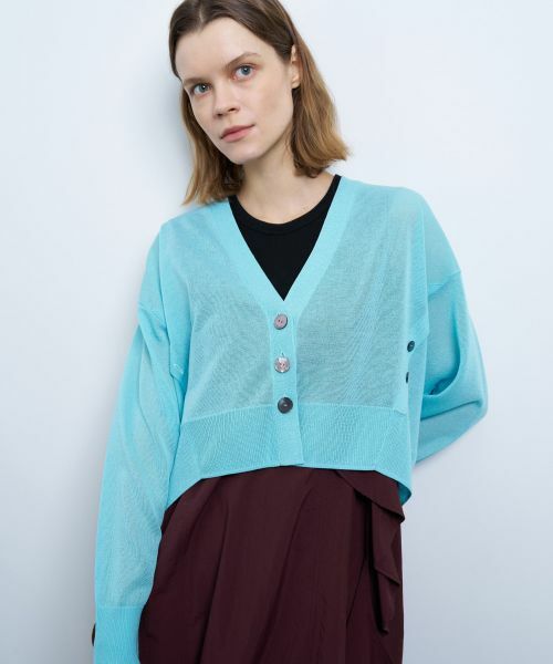 LANVIN en Bleu / ランバン オン ブルー カーディガン・ボレロ | ショートメニーウェイカーディガン | 詳細7