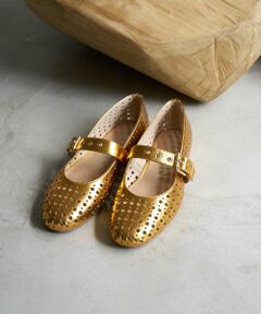 LANVIN en Bleu / ランバン オン ブルー その他小物 | パンチングレザーバレエシューズ