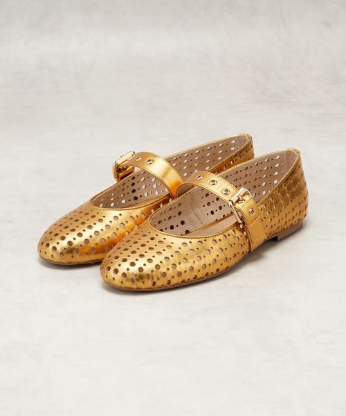 LANVIN en Bleu / ランバン オン ブルー その他小物 | パンチングレザーバレエシューズ | 詳細1