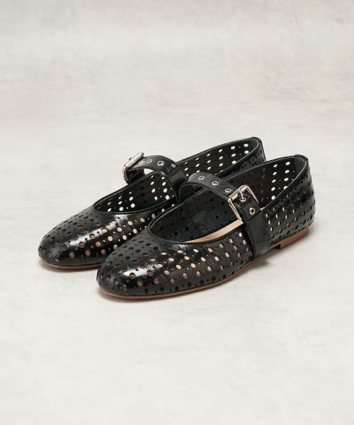 LANVIN en Bleu / ランバン オン ブルー その他小物 | パンチングレザーバレエシューズ | 詳細2