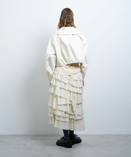 LANVIN en Bleu / ランバン オン ブルー テーラードジャケット | ビッグカラータックブルゾン | 詳細10