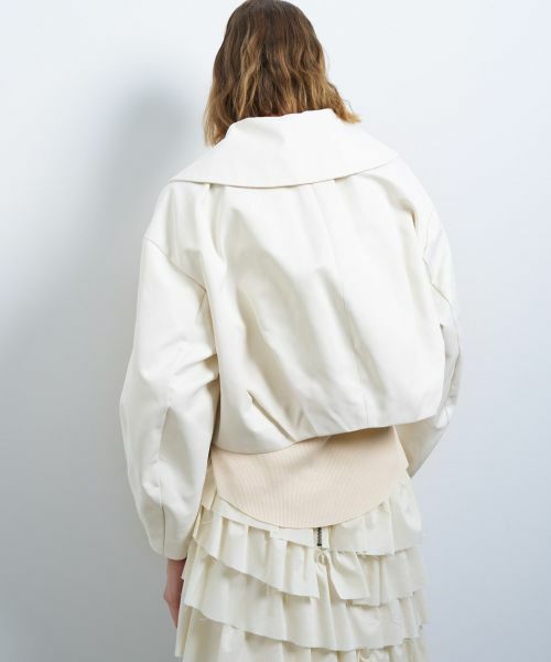 LANVIN en Bleu / ランバン オン ブルー テーラードジャケット | ビッグカラータックブルゾン | 詳細12