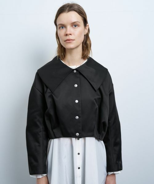 LANVIN en Bleu / ランバン オン ブルー テーラードジャケット | ビッグカラータックブルゾン | 詳細4