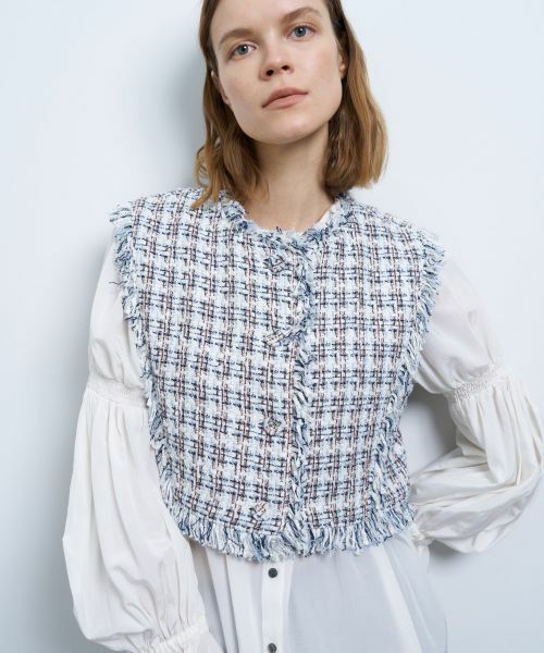 LANVIN en Bleu / ランバン オン ブルー テーラードジャケット | ツイード２ＷＡＹショートベスト | 詳細10