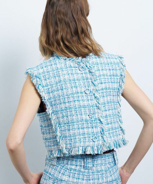 LANVIN en Bleu / ランバン オン ブルー テーラードジャケット | ツイード２ＷＡＹショートベスト | 詳細6