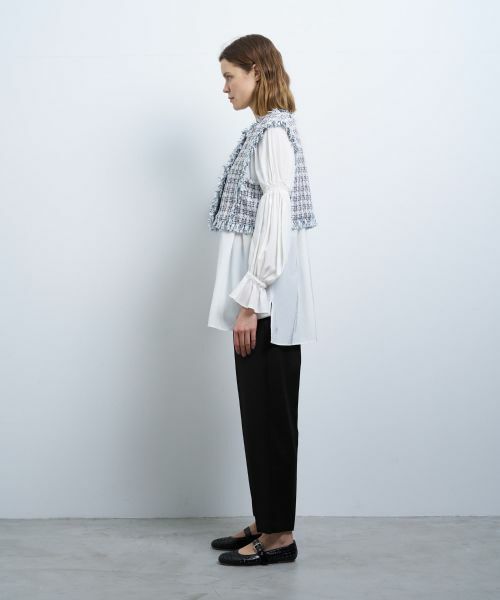 LANVIN en Bleu / ランバン オン ブルー テーラードジャケット | ツイード２ＷＡＹショートベスト | 詳細8