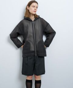 LANVIN en Bleu / ランバン オン ブルー テーラードジャケット | シアーダンボールフーディー