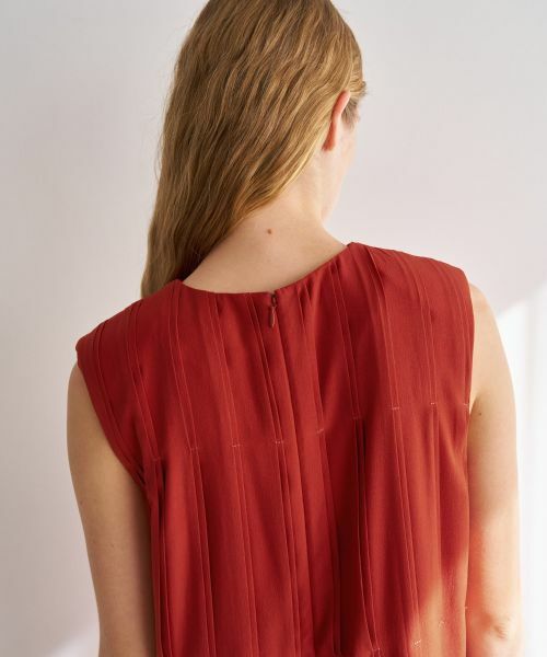 LANVIN en Bleu / ランバン オン ブルー ドレス | ジョーゼットプリーツワンピース | 詳細12