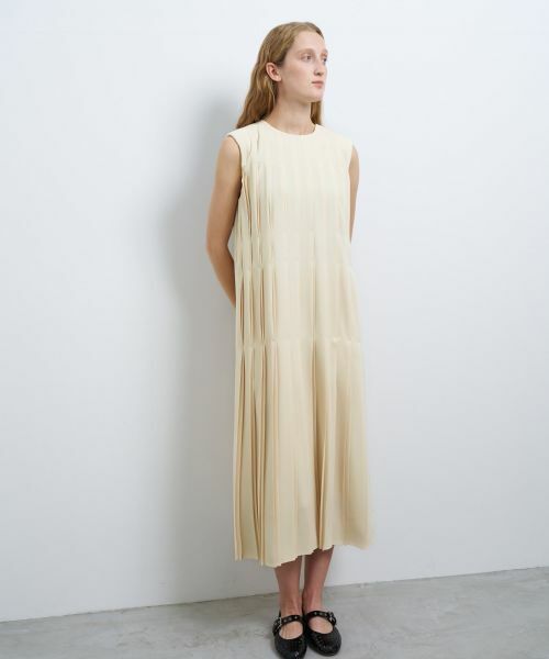 LANVIN en Bleu / ランバン オン ブルー ドレス | ジョーゼットプリーツワンピース | 詳細4