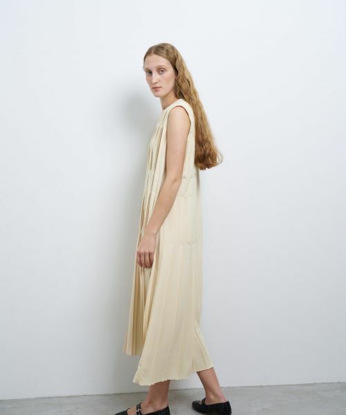 LANVIN en Bleu / ランバン オン ブルー ドレス | ジョーゼットプリーツワンピース | 詳細5