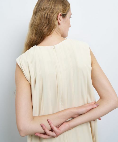 LANVIN en Bleu / ランバン オン ブルー ドレス | ジョーゼットプリーツワンピース | 詳細7