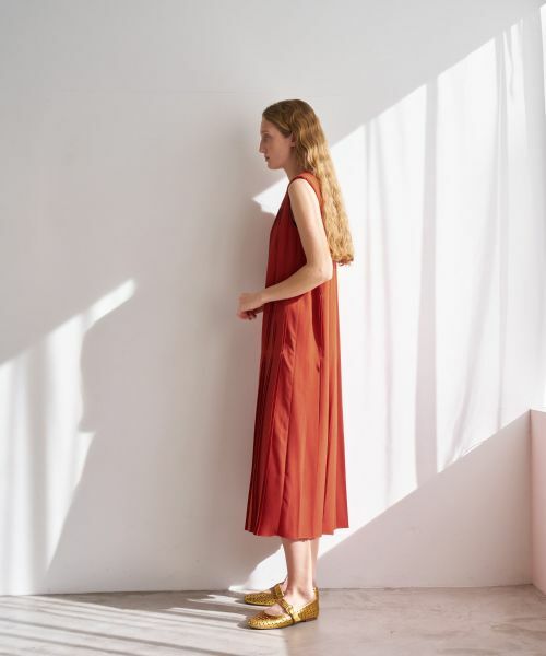 LANVIN en Bleu / ランバン オン ブルー ドレス | ジョーゼットプリーツワンピース | 詳細9