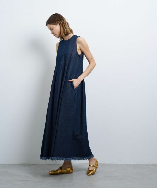 LANVIN en Bleu / ランバン オン ブルー ドレス | デニムノースリーブワンピース | 詳細2