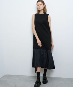 LANVIN en Bleu / ランバン オン ブルー ドレス | ストレッチポンチコンビワンピース