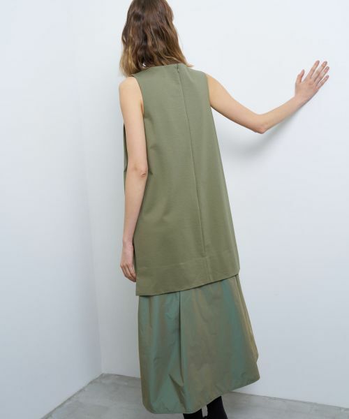 LANVIN en Bleu / ランバン オン ブルー ドレス | ストレッチポンチコンビワンピース | 詳細12