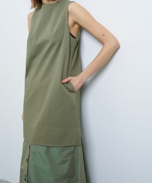 LANVIN en Bleu / ランバン オン ブルー ドレス | ストレッチポンチコンビワンピース | 詳細14