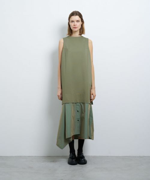 LANVIN en Bleu / ランバン オン ブルー ドレス | ストレッチポンチコンビワンピース | 詳細8