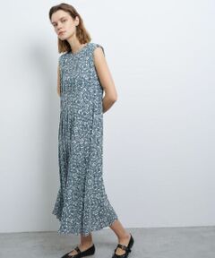 LANVIN en Bleu / ランバン オン ブルー ドレス | Kaleidoscope logo プリントプリーツワンピース