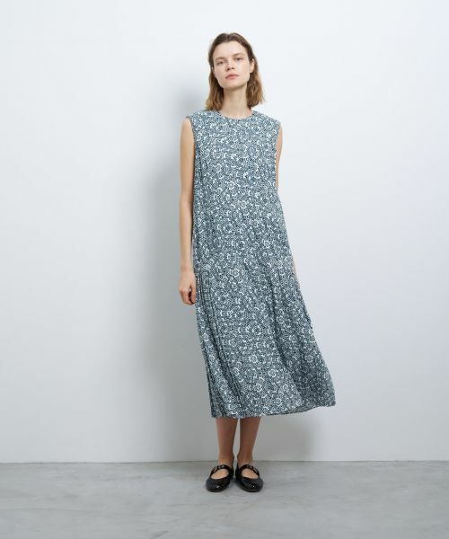 ♥くみかえる【LANVIN スポーツ】 フラワープリント ワンピース 38 フラワープリントドレス|LANVIN COLLECTION | LANVIN COLLECTION