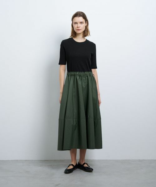 LANVIN en Bleu / ランバン オン ブルー ドレス | テレココンビフレアーワンピース | 詳細1