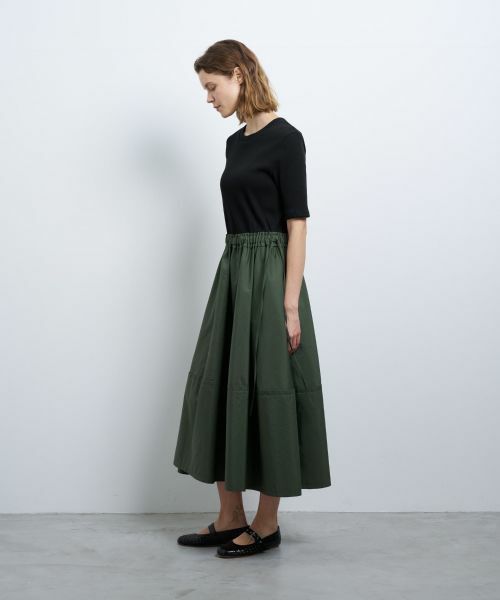 LANVIN en Bleu / ランバン オン ブルー ドレス | テレココンビフレアーワンピース | 詳細2