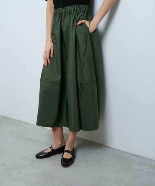 LANVIN en Bleu / ランバン オン ブルー ドレス | テレココンビフレアーワンピース | 詳細5