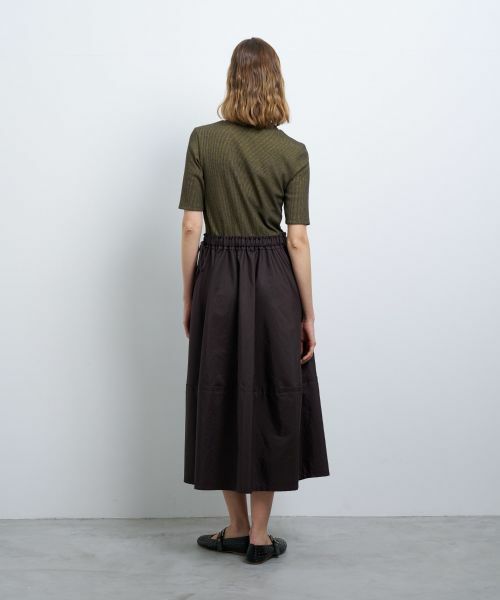 LANVIN en Bleu / ランバン オン ブルー ドレス | テレココンビフレアーワンピース | 詳細8