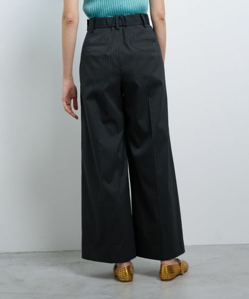 LANVIN en Bleu / ランバン オン ブルー その他パンツ | ウールポリエステルタックワイドパンツ | 詳細13