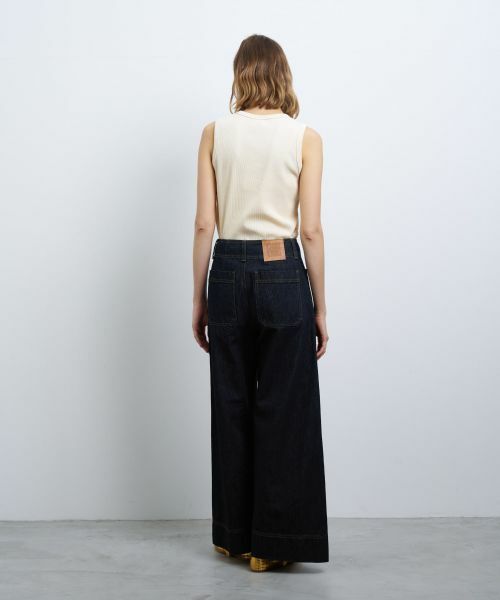 LANVIN en Bleu / ランバン オン ブルー その他パンツ | デニムバギーパンツ | 詳細3