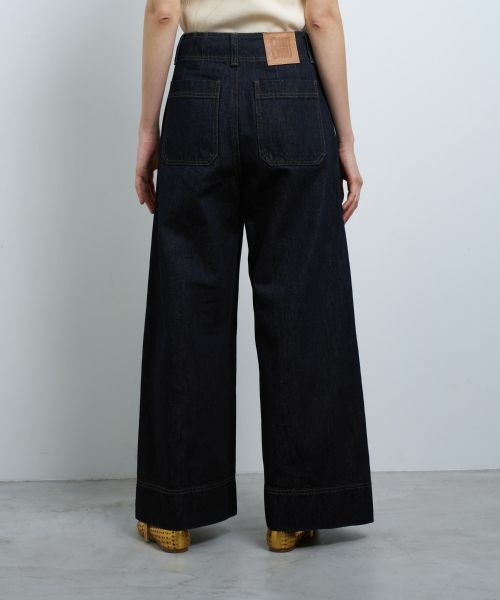 LANVIN en Bleu / ランバン オン ブルー その他パンツ | デニムバギーパンツ | 詳細6