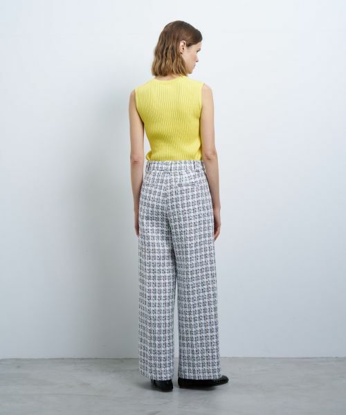 LANVIN en Bleu / ランバン オン ブルー その他パンツ | ツイードタックパンツ | 詳細10