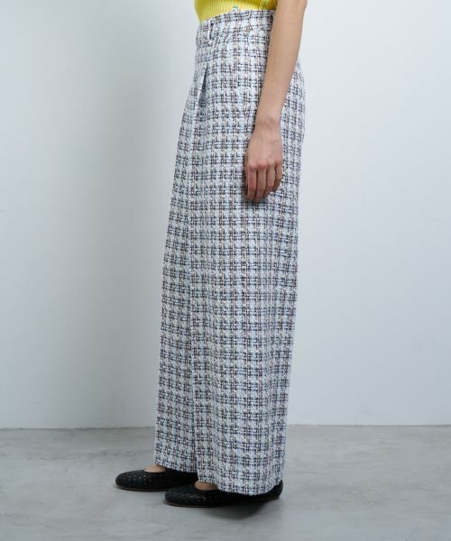 LANVIN en Bleu / ランバン オン ブルー その他パンツ | ツイードタックパンツ | 詳細11
