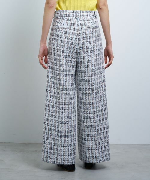 LANVIN en Bleu / ランバン オン ブルー その他パンツ | ツイードタックパンツ | 詳細12