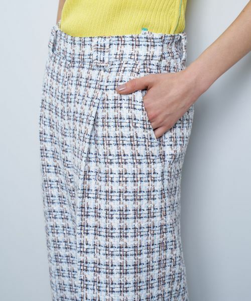 LANVIN en Bleu / ランバン オン ブルー その他パンツ | ツイードタックパンツ | 詳細13