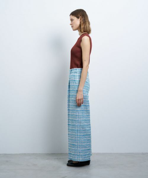 LANVIN en Bleu / ランバン オン ブルー その他パンツ | ツイードタックパンツ | 詳細2