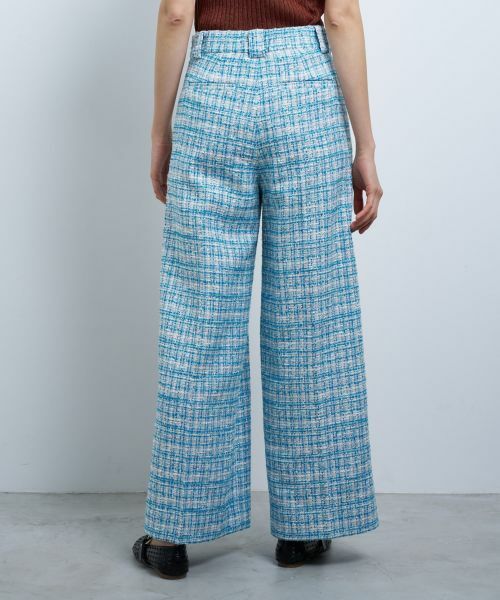 LANVIN en Bleu / ランバン オン ブルー その他パンツ | ツイードタックパンツ | 詳細5