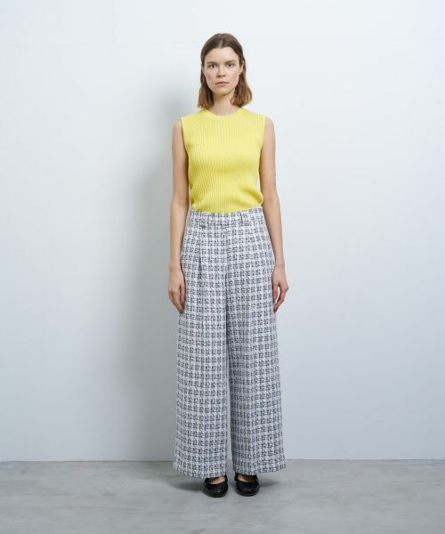 LANVIN en Bleu / ランバン オン ブルー その他パンツ | ツイードタックパンツ | 詳細8