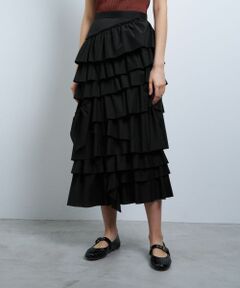 LANVIN en Bleu / ランバン オン ブルー ロング・マキシ丈スカート | ライトタフタティアードスカート