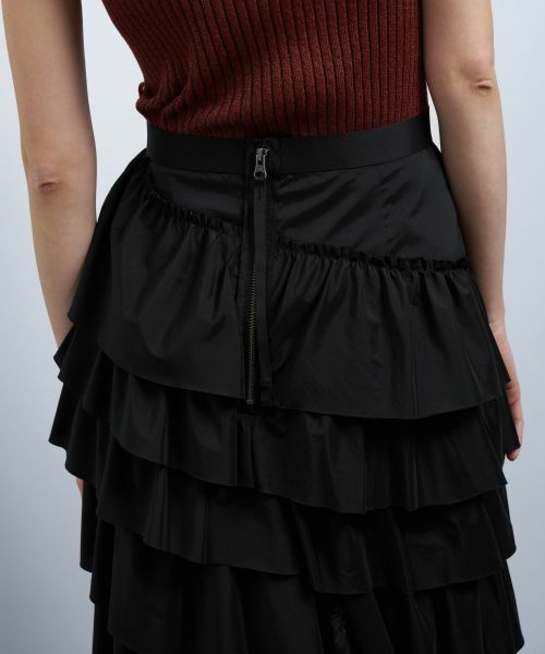 LANVIN en Bleu / ランバン オン ブルー ロング・マキシ丈スカート | ライトタフタティアードスカート | 詳細15