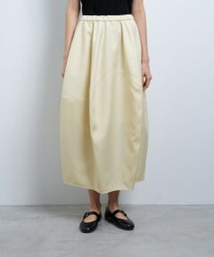 LANVIN en Bleu / ランバン オン ブルー ロング・マキシ丈スカート | ポリエステルツイルコクーンゴムスカート