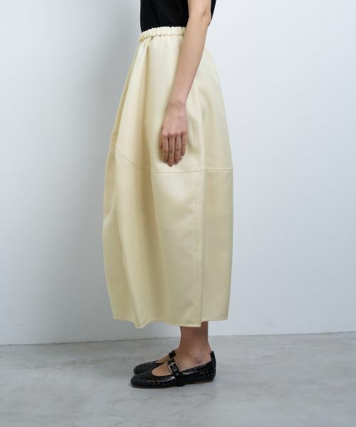 LANVIN en Bleu / ランバン オン ブルー ロング・マキシ丈スカート | ポリエステルツイルコクーンゴムスカート | 詳細1