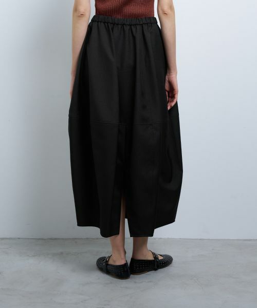 LANVIN en Bleu / ランバン オン ブルー ロング・マキシ丈スカート | ポリエステルツイルコクーンゴムスカート | 詳細12