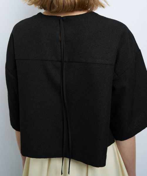 LANVIN en Bleu / ランバン オン ブルー シャツ・ブラウス | リングツイードプルオーバーブラウス | 詳細13