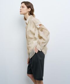 LANVIN en Bleu / ランバン オン ブルー シャツ・ブラウス | オーガンジーショルダーリボンブラウス