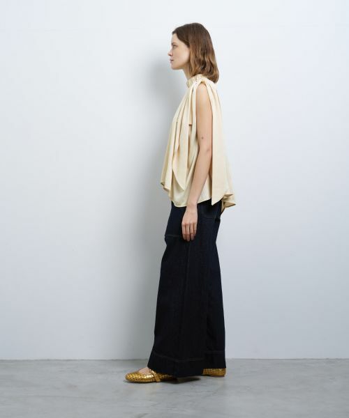 LANVIN en Bleu / ランバン オン ブルー シャツ・ブラウス | サテンショルダーリボンブラウス | 詳細2