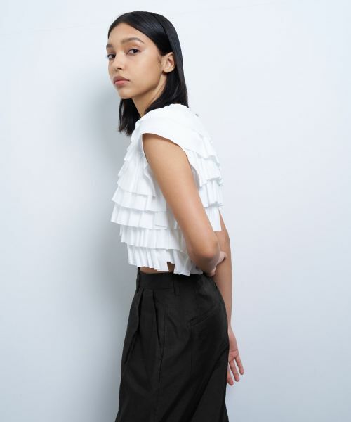 セール】 ランダムフリルカットソー （Tシャツ）｜LANVIN en
