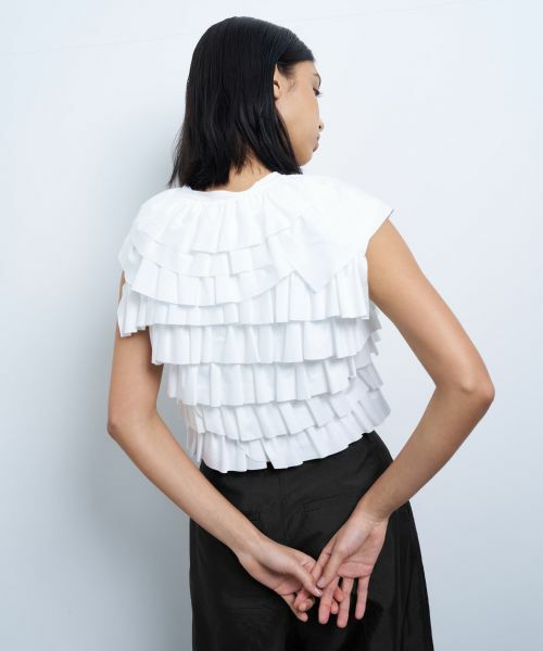 セール】 ランダムフリルカットソー （Tシャツ）｜LANVIN en