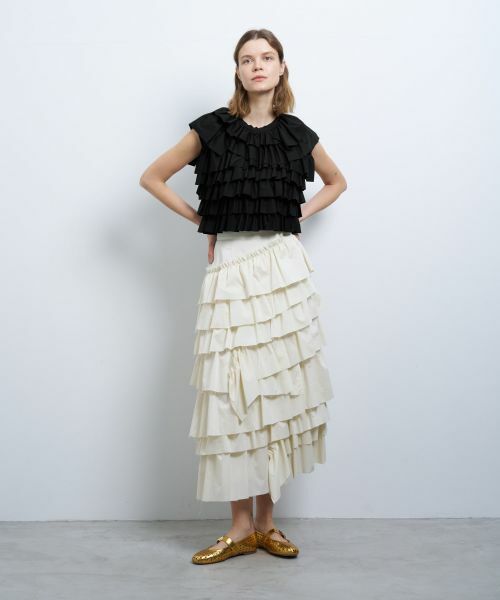セール】 ランダムフリルカットソー （Tシャツ）｜LANVIN en